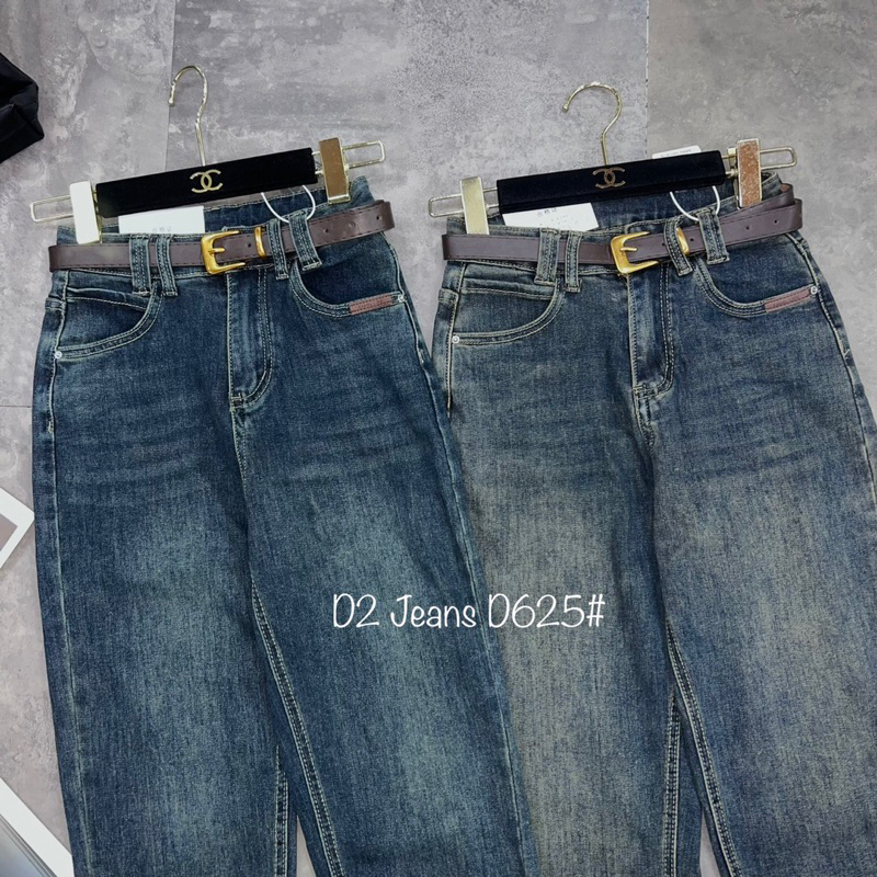 Quần jeans dáng bagys nữ co dãn kèm betl chuẩn hàng Qc loại 1 ảnh sàn thật - sẵn