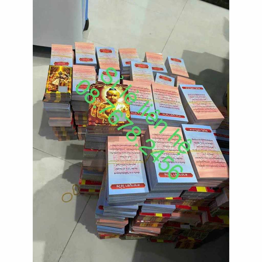 Set 10 thẻ cào lô số in sẵn 2 số và 3 số thái lan