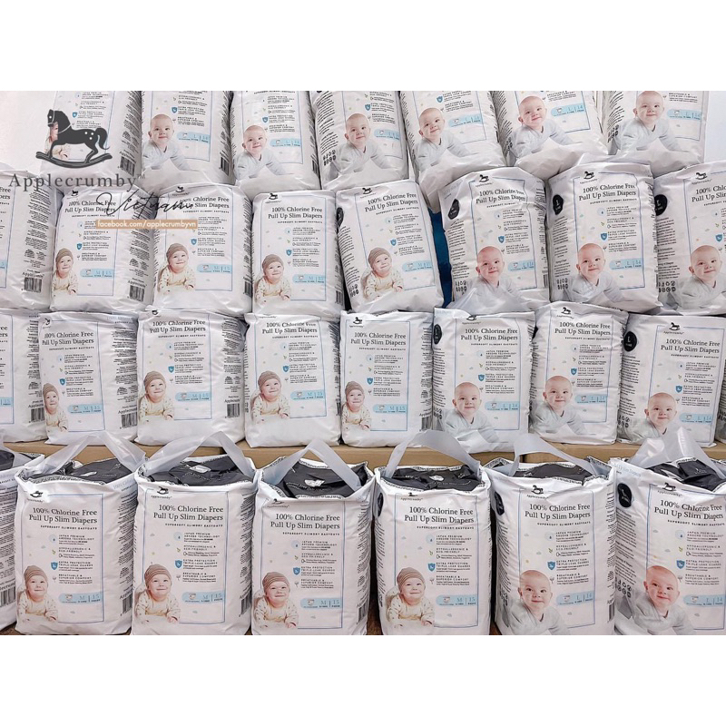 Bỉm Tả Dán / Quần Applecrumby Slim / Mini đủ size S16/M15/L14/XL13/XXL12 cho bé mẫu mới nhất - Hàng chính hãng