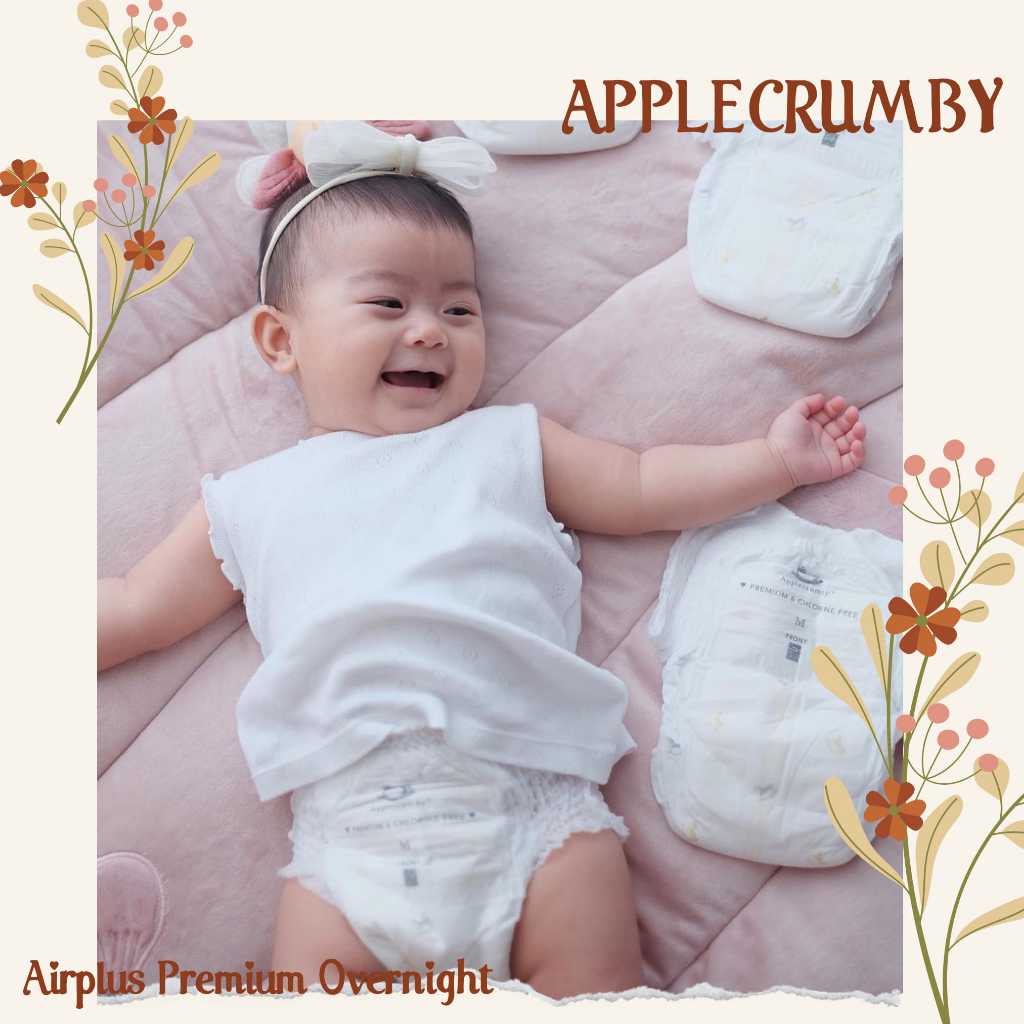 Bỉm Tả Dán / Quần Applecrumby Slim / Mini đủ size S16/M15/L14/XL13/XXL12 cho bé mẫu mới nhất - Hàng chính hãng