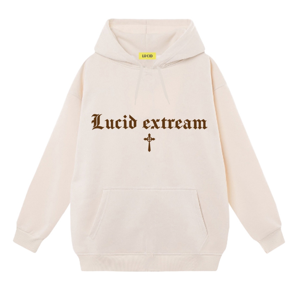 Áo Hoodie Local Brand Unisex LUCID EXTREAM Nam Nữ Nỉ Bông Mũ 2 Lớp
