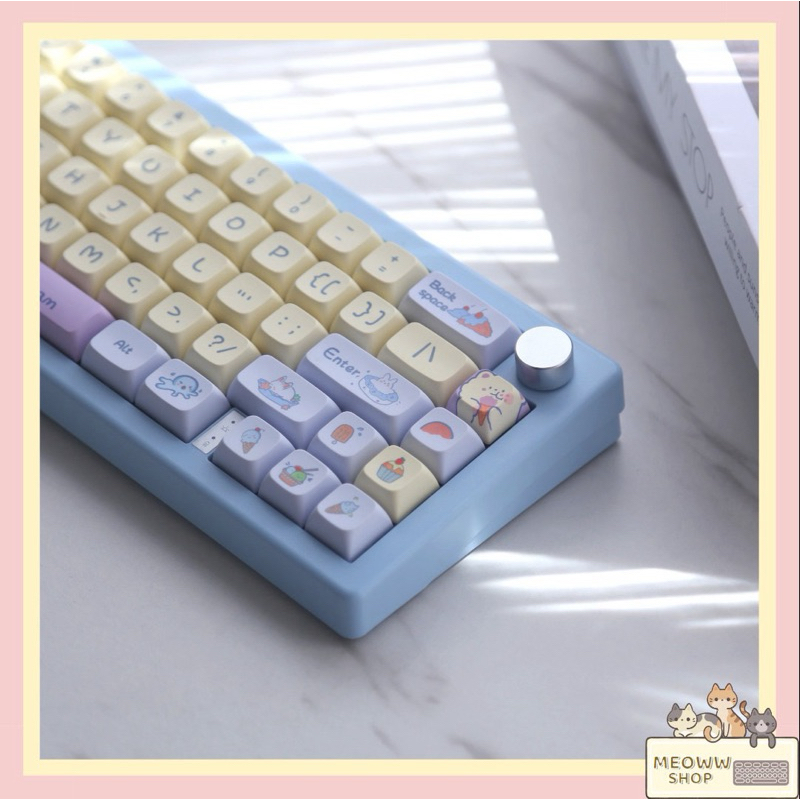 Keycap XDA cute Meow Meow cho bàn phím cơ giá rẻ
