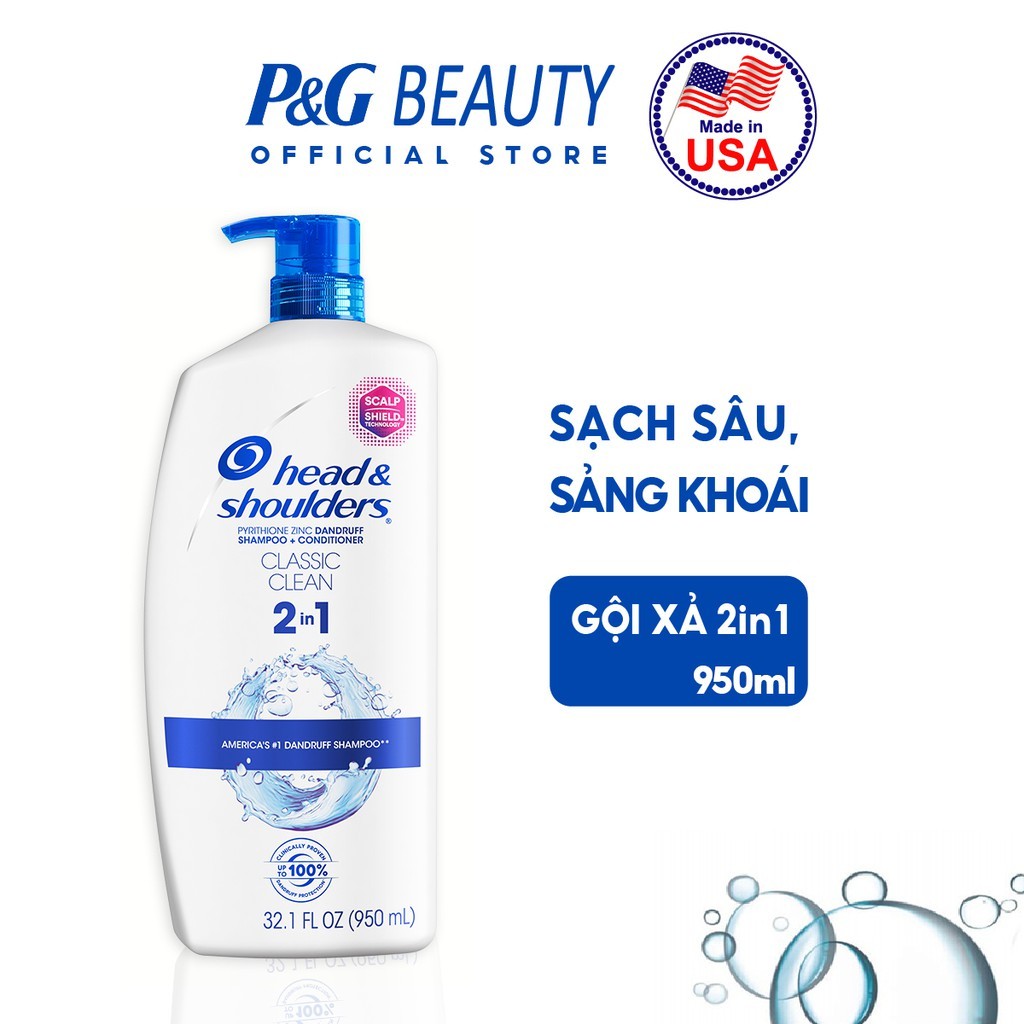 Gội Xả 2IN1 Head & Shoulders Sạch gàu 930/950ml