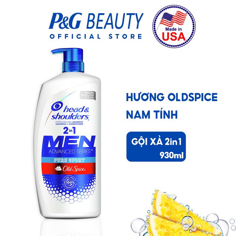 Gội Xả 2IN1 Head & Shoulders Sạch gàu 930/950ml