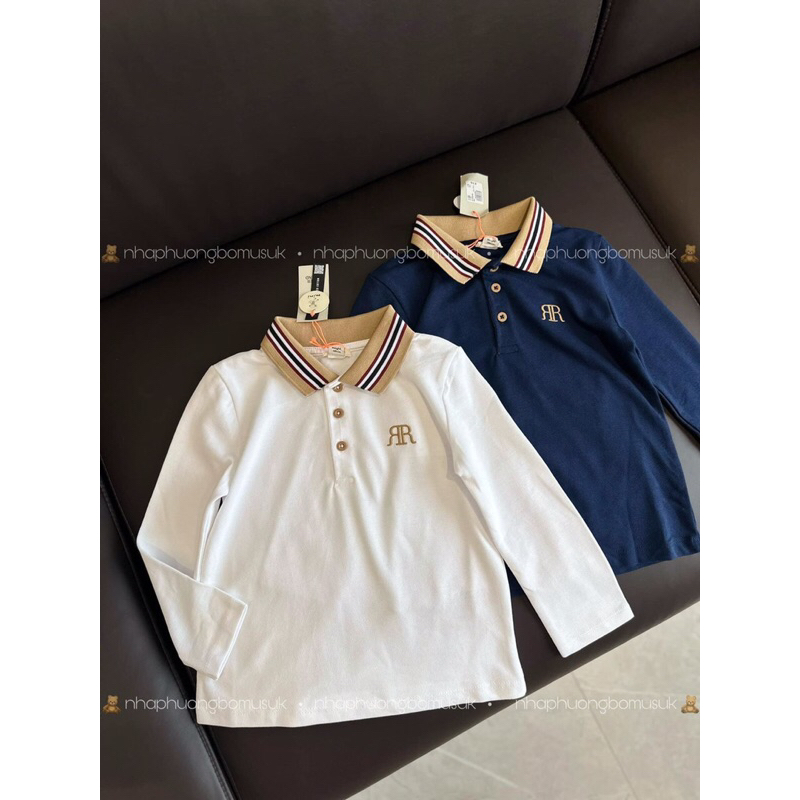 SET 2 ÁO POLO BÉ TRAI CỔ VIỀN THU ĐÔNG