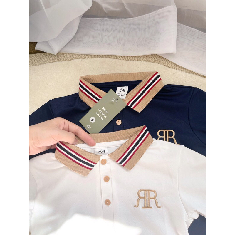 SET 2 ÁO POLO BÉ TRAI CỔ VIỀN THU ĐÔNG
