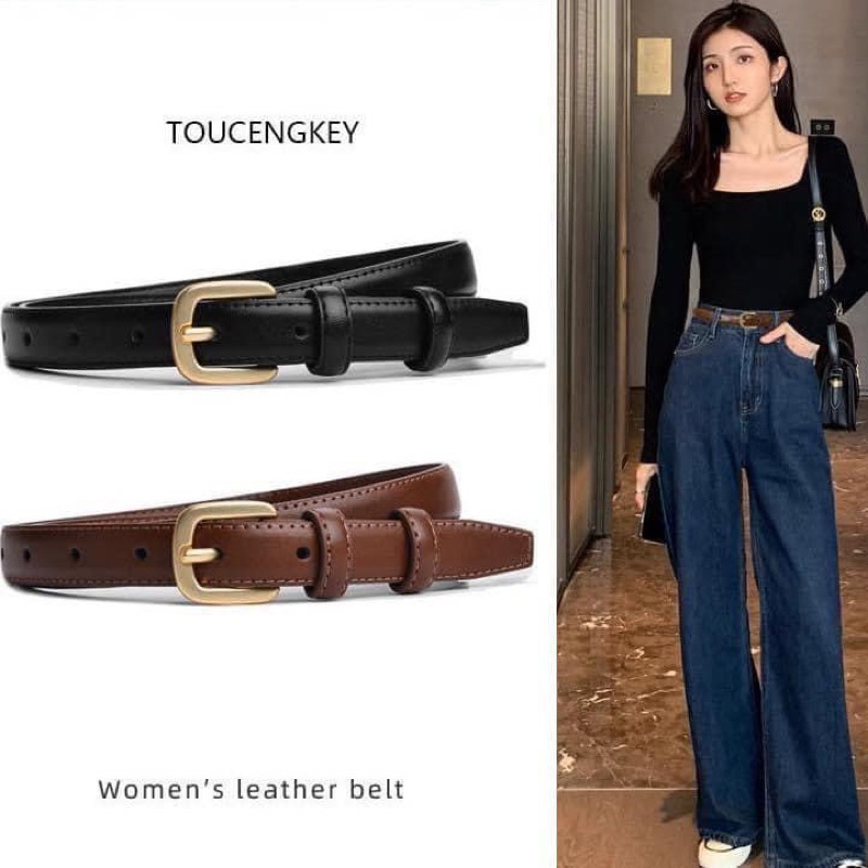 SET 2 THẮT LƯNG DA PU HÀNG QC