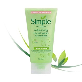 Sữa rửa mặt Simple refreshing (hàng chính hãng) 150ml
