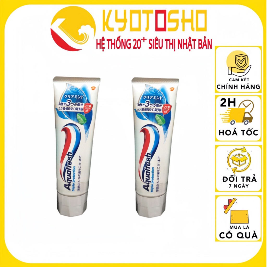 Kem đánh răng Aquafresh Nhật Bản 140g