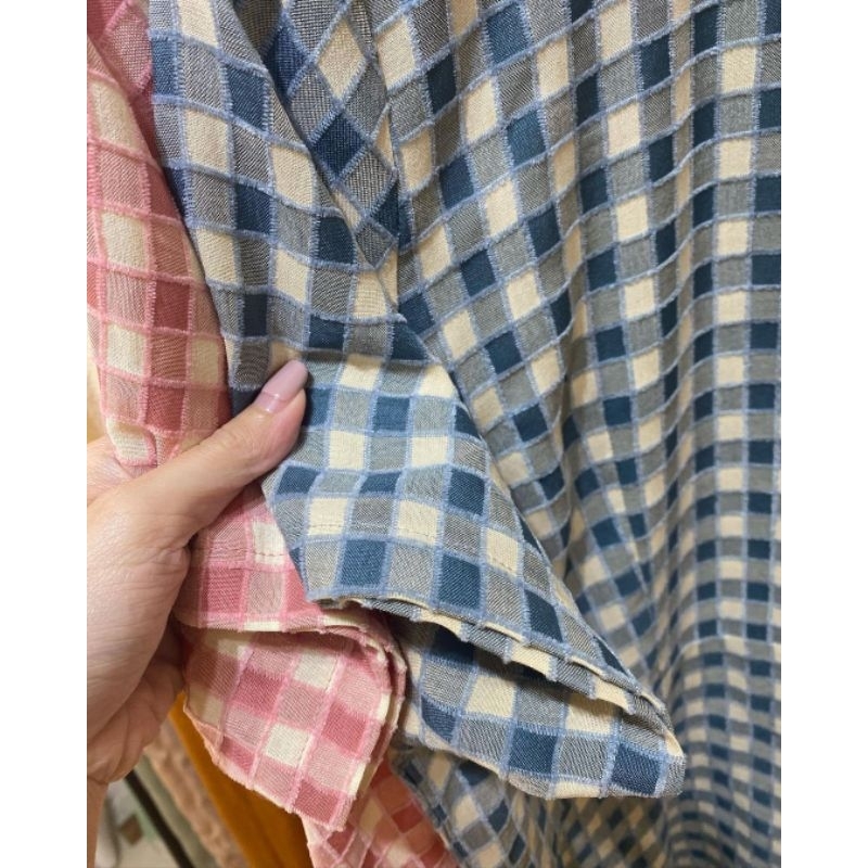 Đầm Thu dress midi caro dáng dài