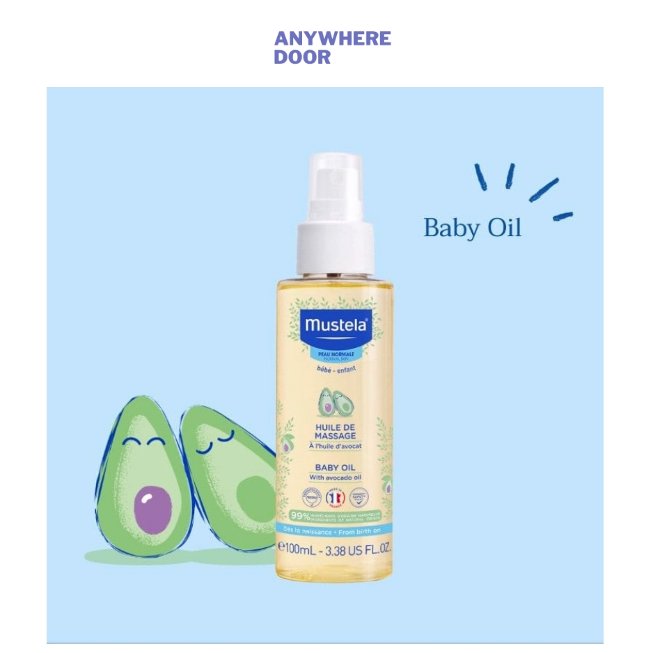 Dầu Massage Cho Trẻ Sơ Sinh & Em Bé Mustela Massage Baby Oil 100ml