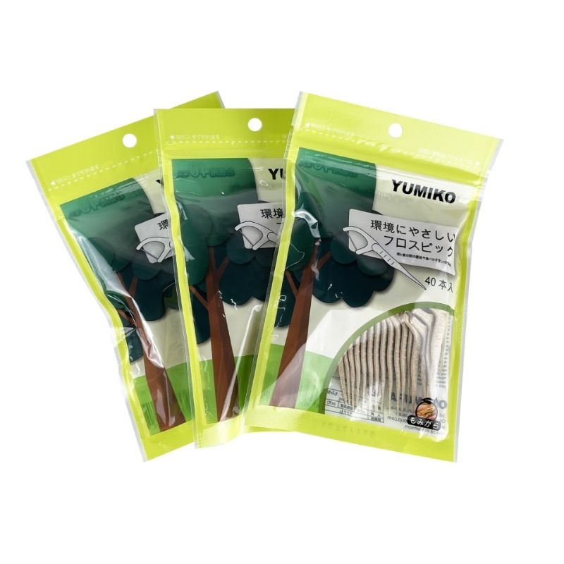 Tăm chỉ nha khoa ECO YUMIKO hàng Nhật. chải kẽ răng, chăm sóc răng đúng chuẩn gói 40 que