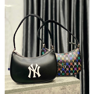 Túi xách mlb monogram rainbow hobo bag new york yankees - túi kẹp nách chính hãng - full tag
