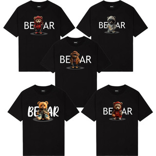Áo thun form rộng  unisex Hiệp sĩ  BEAR  ngực - áo phông nam nữ form rộng tay lỡ chất cotton siêu cấp