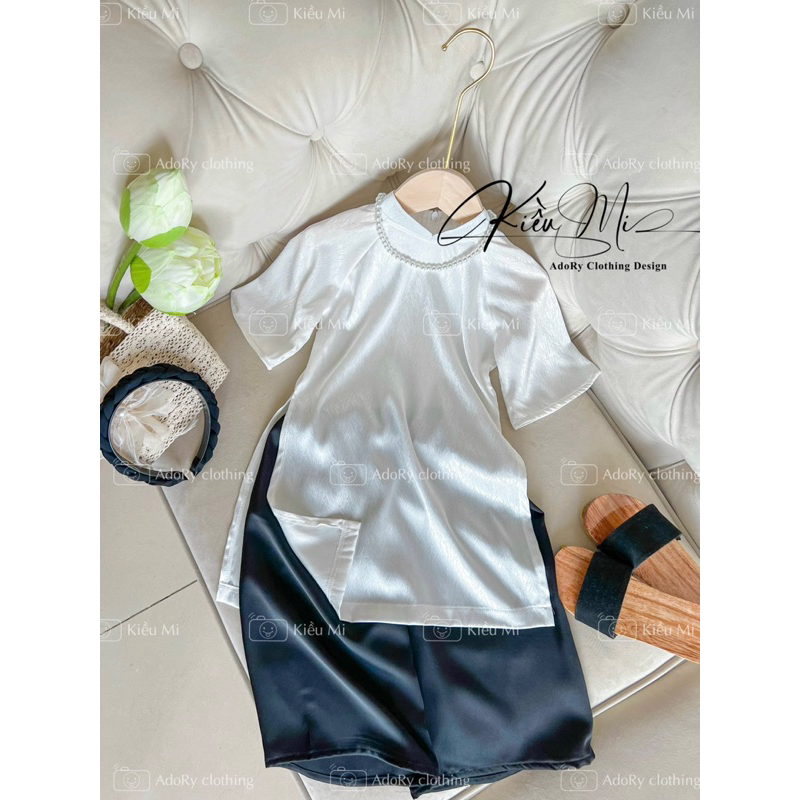 ÁO DÀI GẤM CHO BÉ CHẤT SIÊU ĐẸP