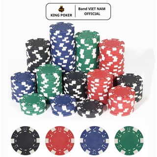 Chip poker, phỉnh poker không số chip set poker abs lõi thép cao cấp