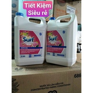 Nước giặt Surf hương nước xả vải can 5kg đậm đặc gấp 3 lần