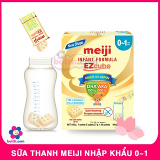 [HỘP 20 Thanh Sữa] Thanh Meiji 27g - Sữa Meiji Thanh Số 0-1 Nhập Khẩu Nhật