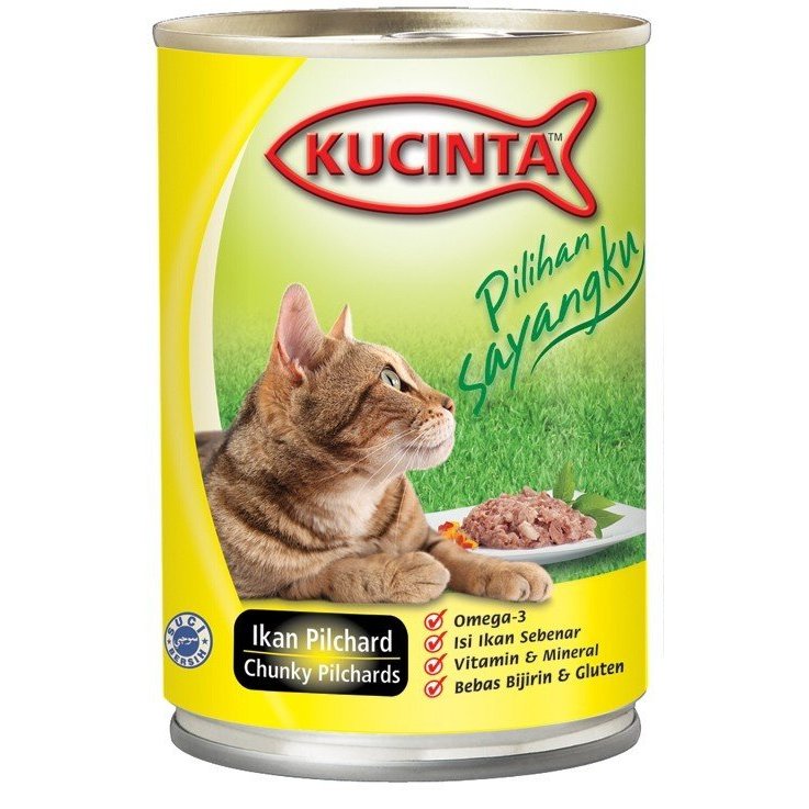Pate Lon Kucinta 400G Siêu Thịt Cá Dinh Dưỡng Cho Mèo