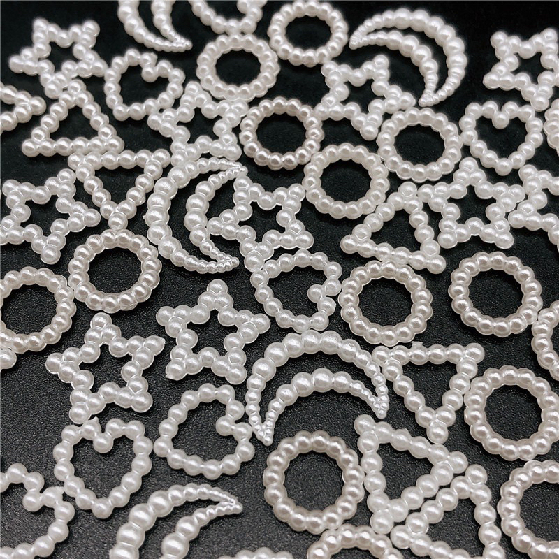 Set 40 hạt trai trang trí toploader, nail