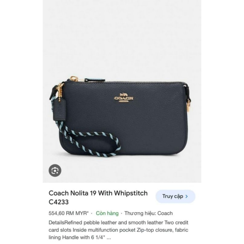 TÚI XÁCH COACH® Outlet | Nolita 19 With Whipstitch da thật sang xịn mịn