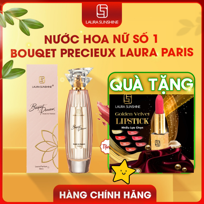 [MUA 1 ĐƯỢC 1 SON LAURA] Nước hoa Laura Paris Sunshine Nhật Kim Anh Cho Nữ Số 1 Bouqet Precieux Laura Paris No1 100ml