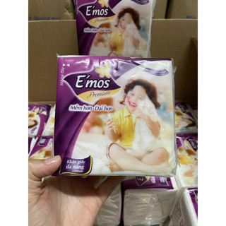 Khăn giấy emos gói nhỏ cao cấp- giấy mềm mịn và dai