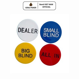 Nút Phỉnh Poker Dealer, Big Blind, Small Blind, All-in