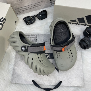 [CHÍNH HÃNG] Giày CLOG UNISEX CROCS ECHO CLOG *QUAI NGẪU NHIÊN* - MÀU ĐEN - CODE : 207937-001