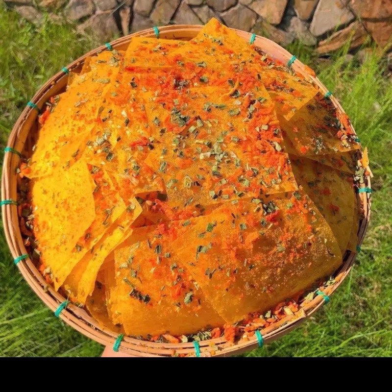 Bánh tráng phô mai tôm hành