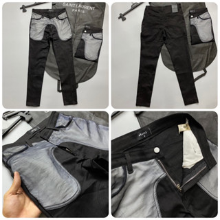  Quần jean An Thuyên,quần amiri obsess Đen Trơn Túi Cực Chất Form Slimfit Chất Jean cao cấp túi bạc phong cách boy phố 