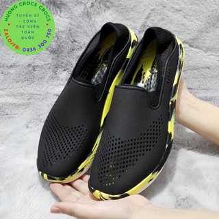 GIÀY LƯỜI NHỰA  CROCS LITERIDE PACER 360 SLIP ON CHO NAM MÀU ĐEN LOANG, CHUẨN XỊN FULL BOX