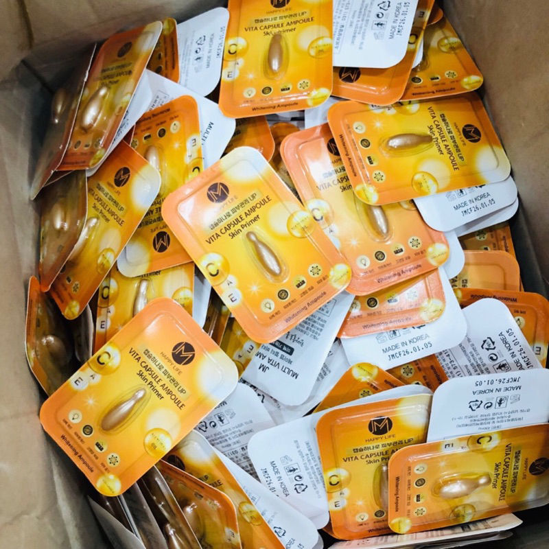 Tinh chất Collagen JM Multi Vita Ampoule Hàn Quốc, 1 viên. Giúp chống lão hoá, cải thiện làn da mịn màng