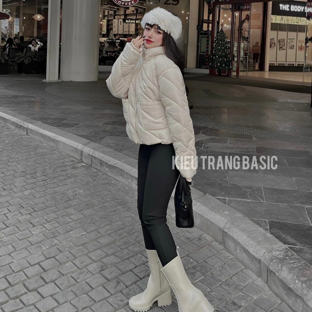 Áo phao trám hàng xuất dư za.ra khoá vàng siêu nhẹ