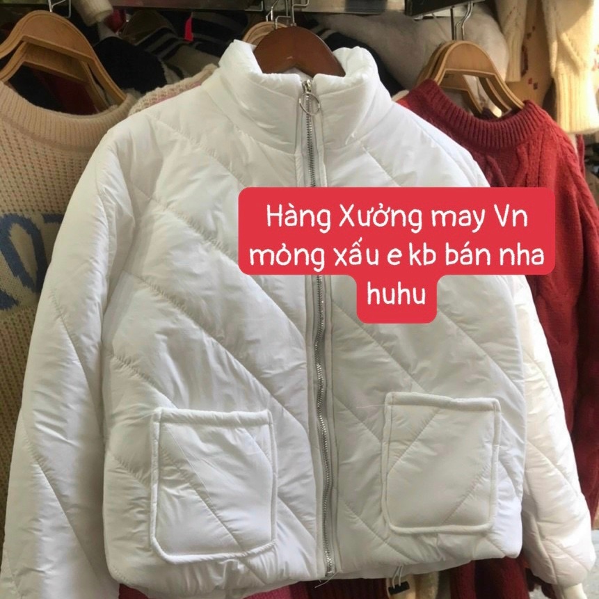 Áo phao trám hàng xuất dư za.ra khoá vàng siêu nhẹ