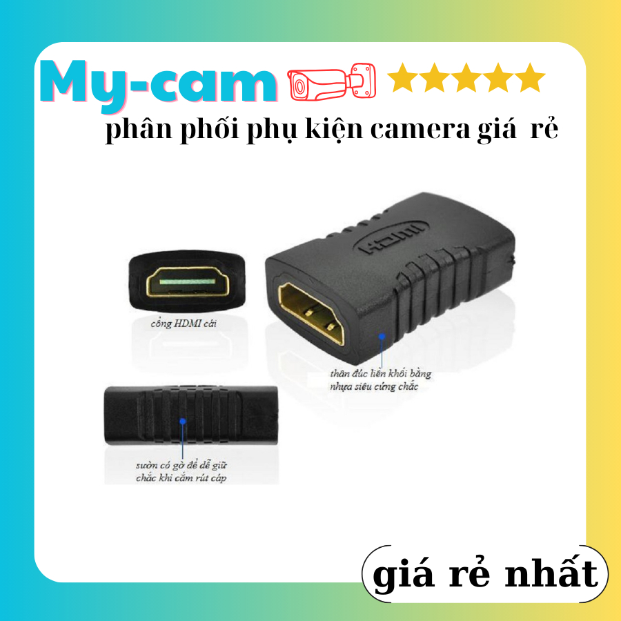 Đầu nối dài hdmi 2 đầu âm