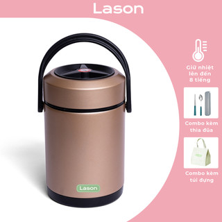 Hộp cơm giữ nhiệt Lason Basic 2000ml, cà men đựng cơm, cặp lồng ủ nóng 6-8 tiếng HC-GN01