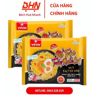 Combo 5 gói mì trộn trứng muối cay vifon 105g