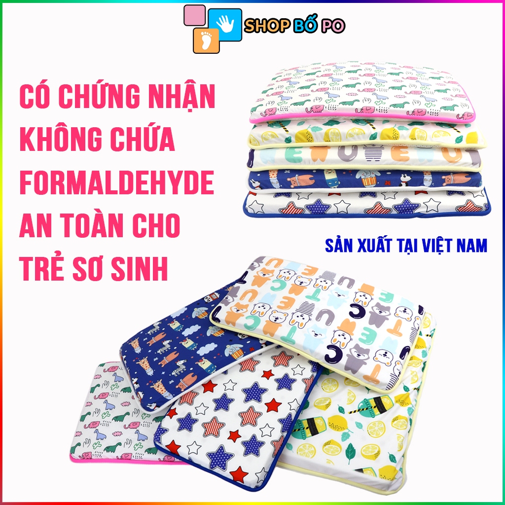 Gối cao su non an toàn cho bé sơ sinh- không mùi, thoáng mát, dễ vệ sinh