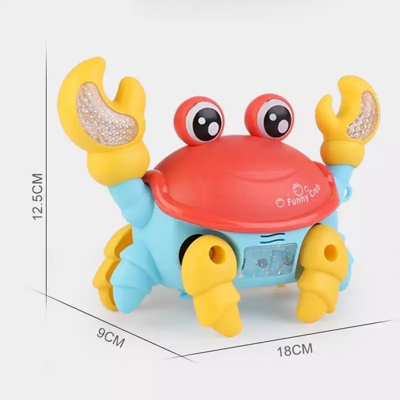 Đồ chơi con cua pin có phát nhạc và đèn cho bé