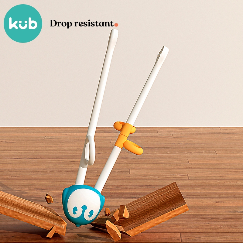 Bộ tập đũa cho bé KUB với hình hoạt động vật dễ thương chất liệu PP an toàn