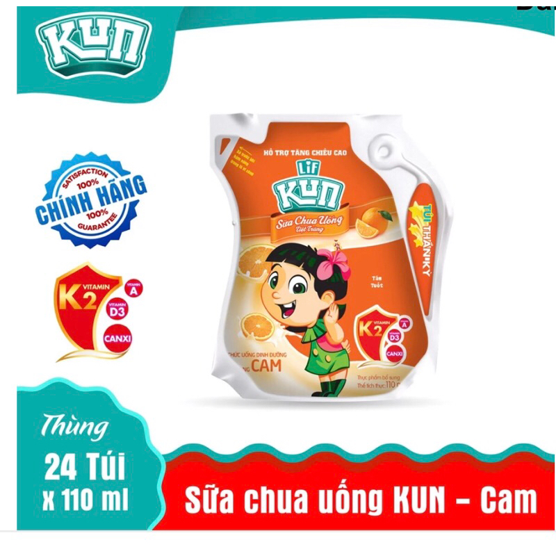 Sữa Kun túi