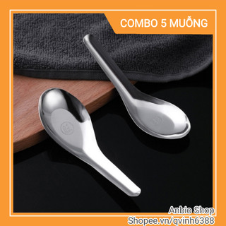 Combo 5 muỗng ăn cơm inox không rỉ
