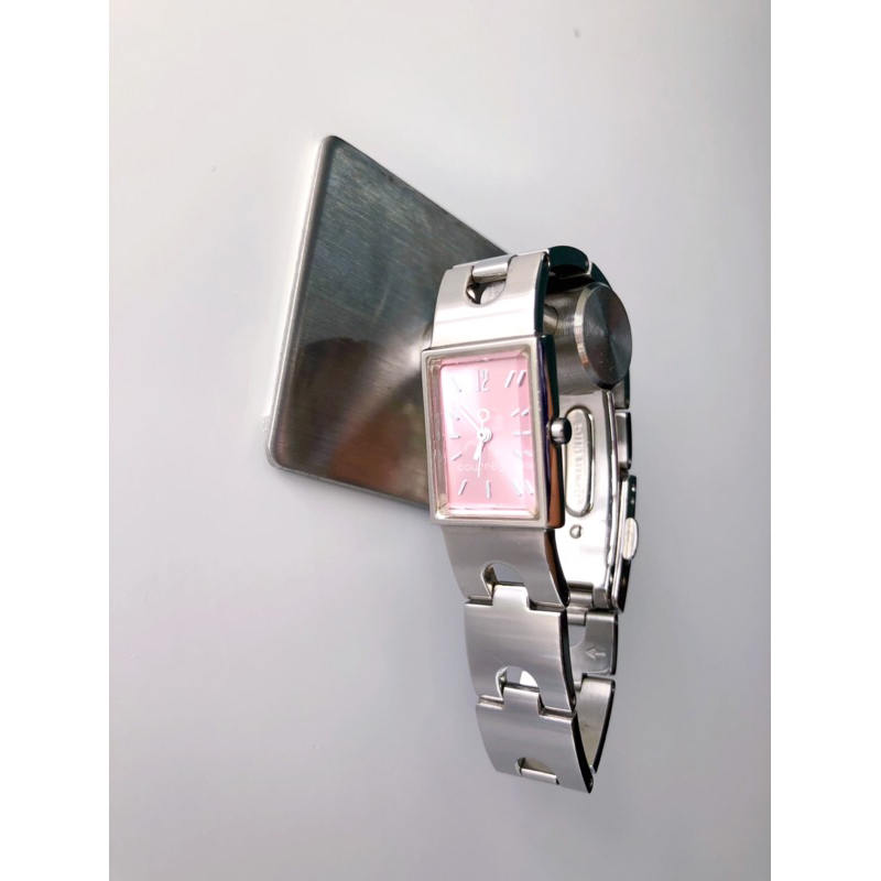 Đồng hồ nữ lắc xinh máy pin 2hand vintage - Courregrs  Size 16x22mm