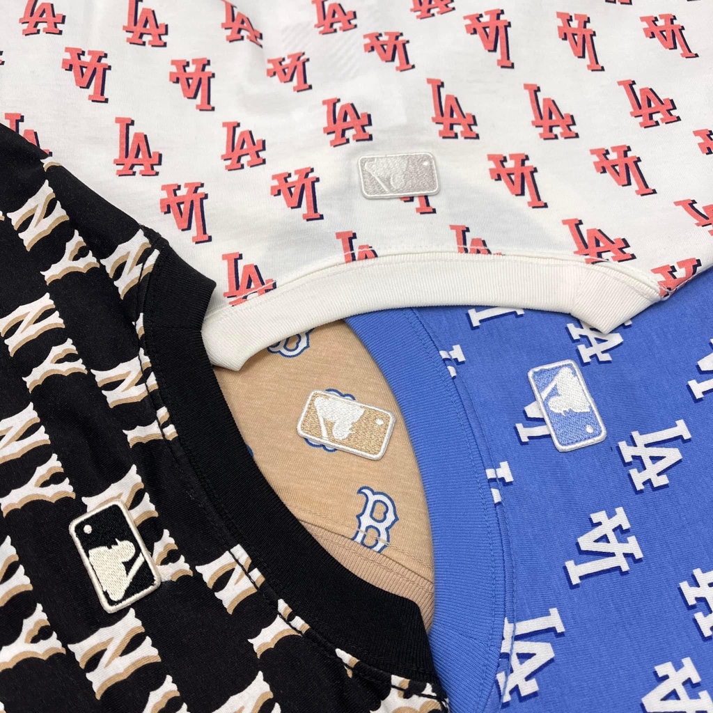 Áo phông - Áo thun MLB monogram 2023 mới nhất, form over, unisex, chất vải mịn