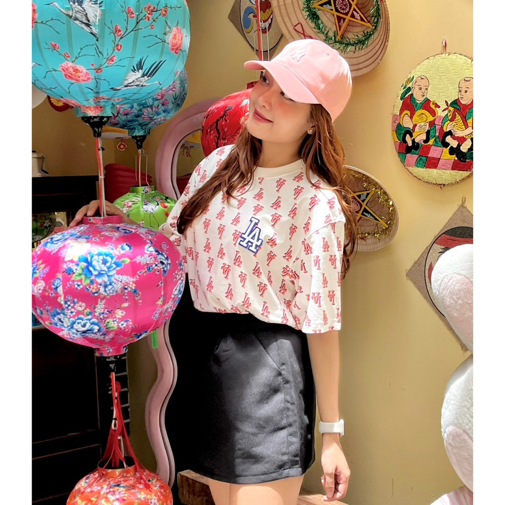 Áo phông - Áo thun MLB monogram 2023 mới nhất, form over, unisex, chất vải mịn