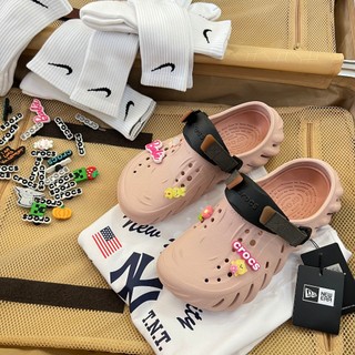Giày clog unisex crocs echo clog - màu hồng - code : 126443640