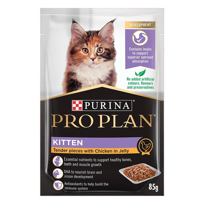 {Mới} Pate Cao Cấp Purina Pro Plan cho Mèo con Mèo trưởng thành Tiết niệu Kén Ăn Proplan For Kitten Cats Gói 85gr