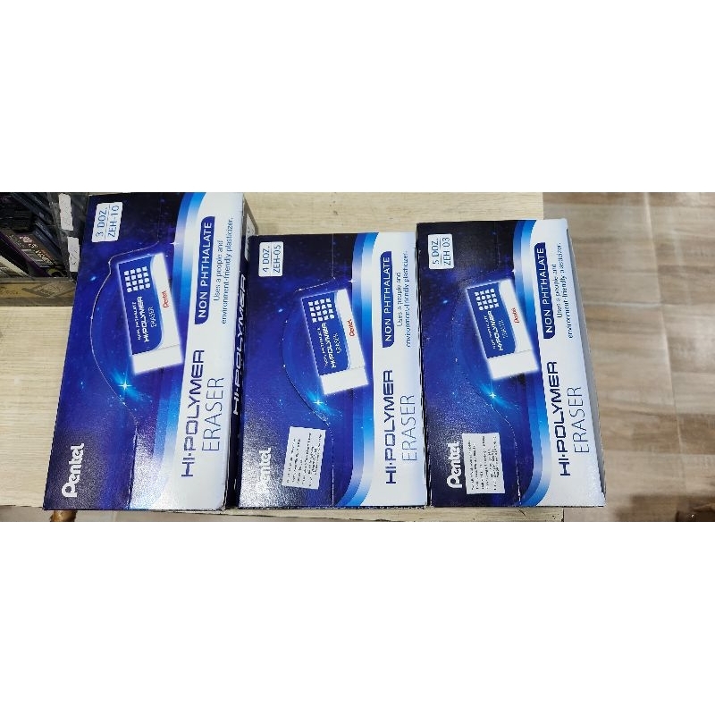 TẨY TRẮNG PENTEL TẨY SẠCH ÍT BỤI - GÔM CHÌ MỀM PENTEL ZEH03/ZEH05/ZEH10