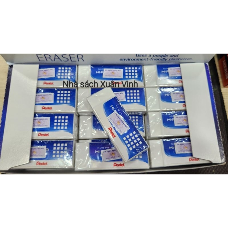 TẨY TRẮNG PENTEL TẨY SẠCH ÍT BỤI - GÔM CHÌ MỀM PENTEL ZEH03/ZEH05/ZEH10